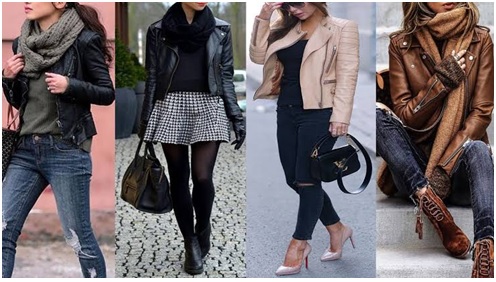 Leather jackets with jeans