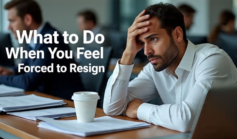 What to Do When You Feel Forced to Resign